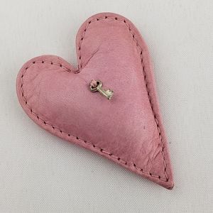 DOGEARED key to my heart leather paperweight